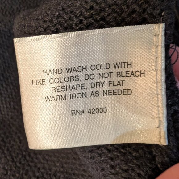 Basic Editions Holiday Cardigan Black with Holiday Embroidery Size XL - Picture 10 of 12